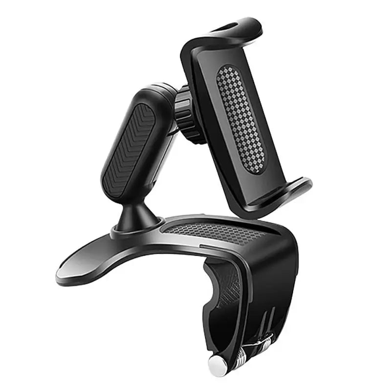 a close up of a cell phone holder on a stand
