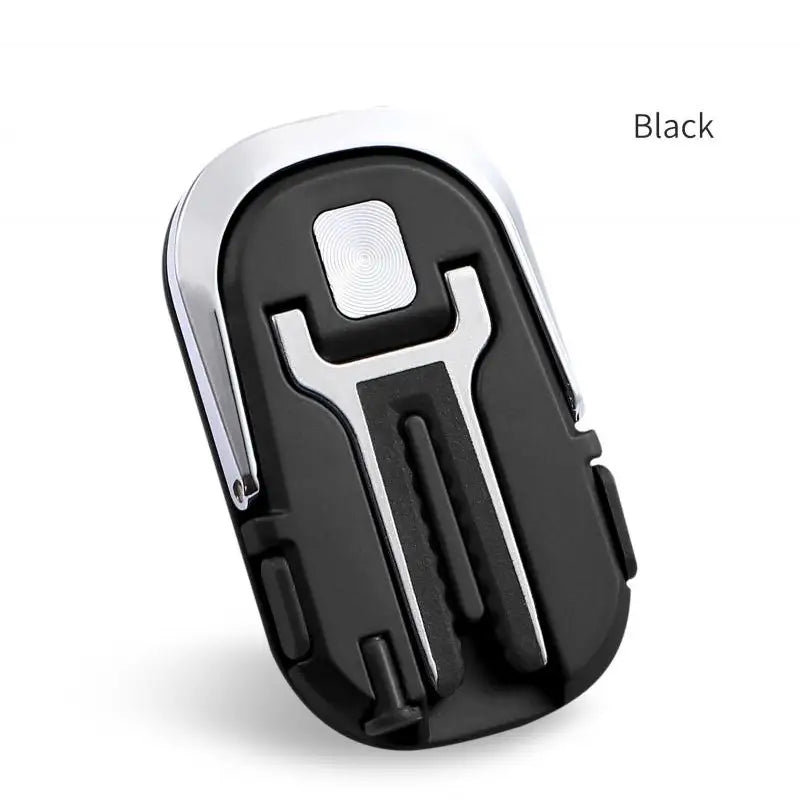 a black and silver car key with a key