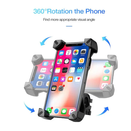 a close up of a cell phone with a car holder attached to it