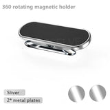 a close up of a cell phone holder with two metal plates