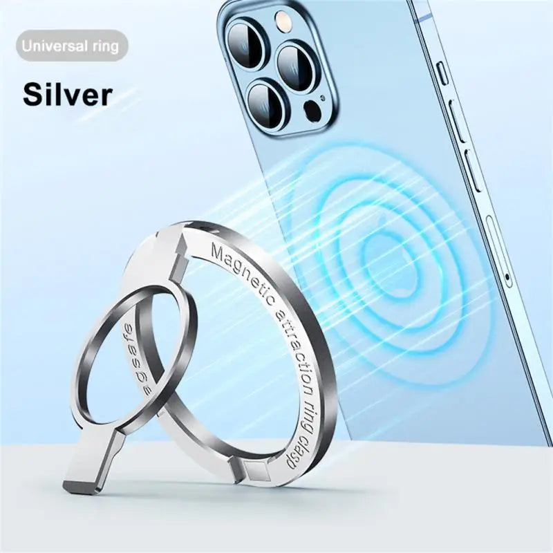 two silver rings with the words silver and a blue background