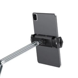 a close up of a cell phone on a stand with a camera