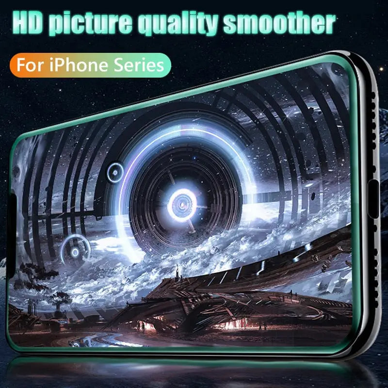 a smartphone with the text, hd future monitor for iphone