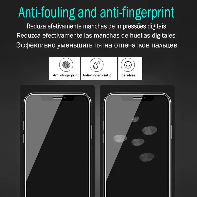 anti - anti - fingerprint screen protector for iphone x