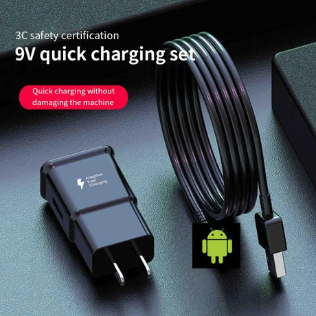 a close up of a charger and a cable connected to a device