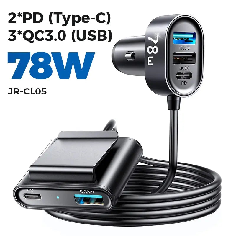 anker car charger with usb and usb cable