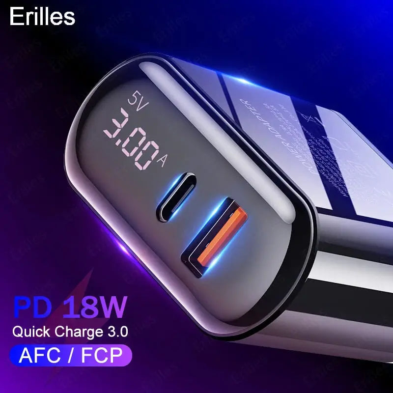 anker power bank with a blue light