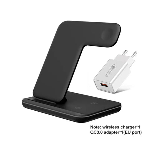 a close up of a charging dock with a phone on it