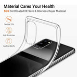 a close up of the back of a clear case with text that reads metal care your health
