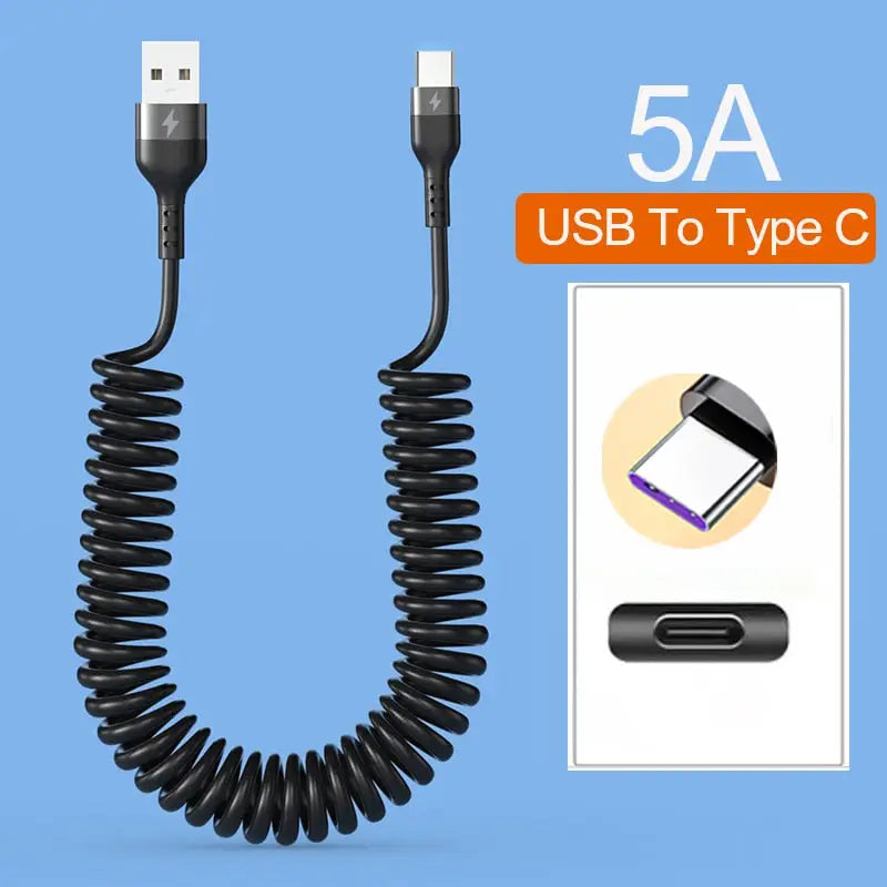 a usb cable connected to a phone
