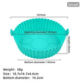 a close up of a cupcake pan with measurements for the bottom