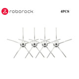 a close up of four propeller blades on a white background