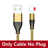 a gold plated usb cable with a black and gold braid