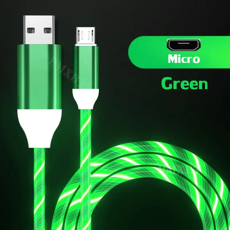 a close up of a green cable connected to a phone