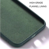 the back of a green iphone case with the text high grade