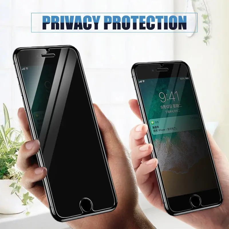 2x privacy glass screen protector for iphone x