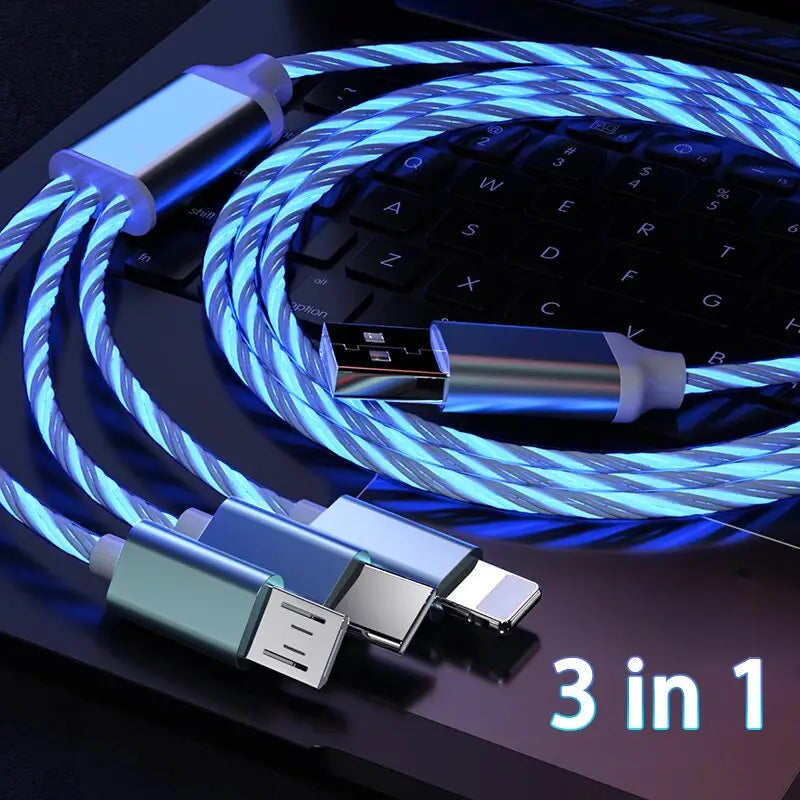 a close up of a laptop with a blue cable connected to a usb cable