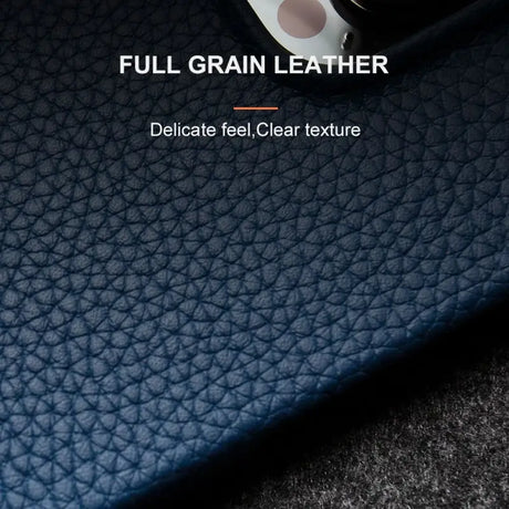 the leather texture of the seat cushion