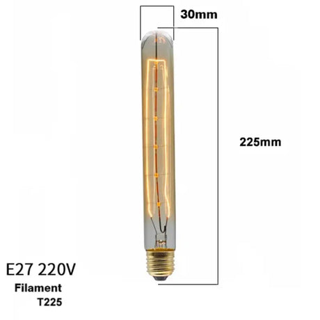 A close up of a light bulb with a measurement of the bulb