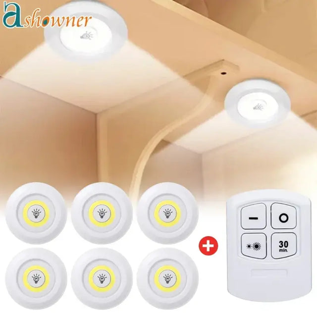 a close up of a ceiling light with a remote control