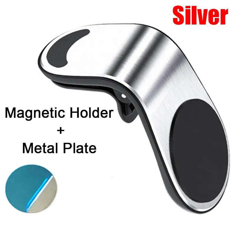 a close up of a metal plate with a magnet holder