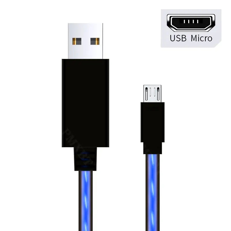 a close up of a usb micro usb cable connected to a charger