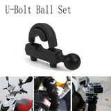 a close up of a motorcycle with a ball on the back