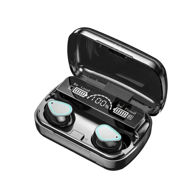 a close up of a pair of bluetooth earphones in a case