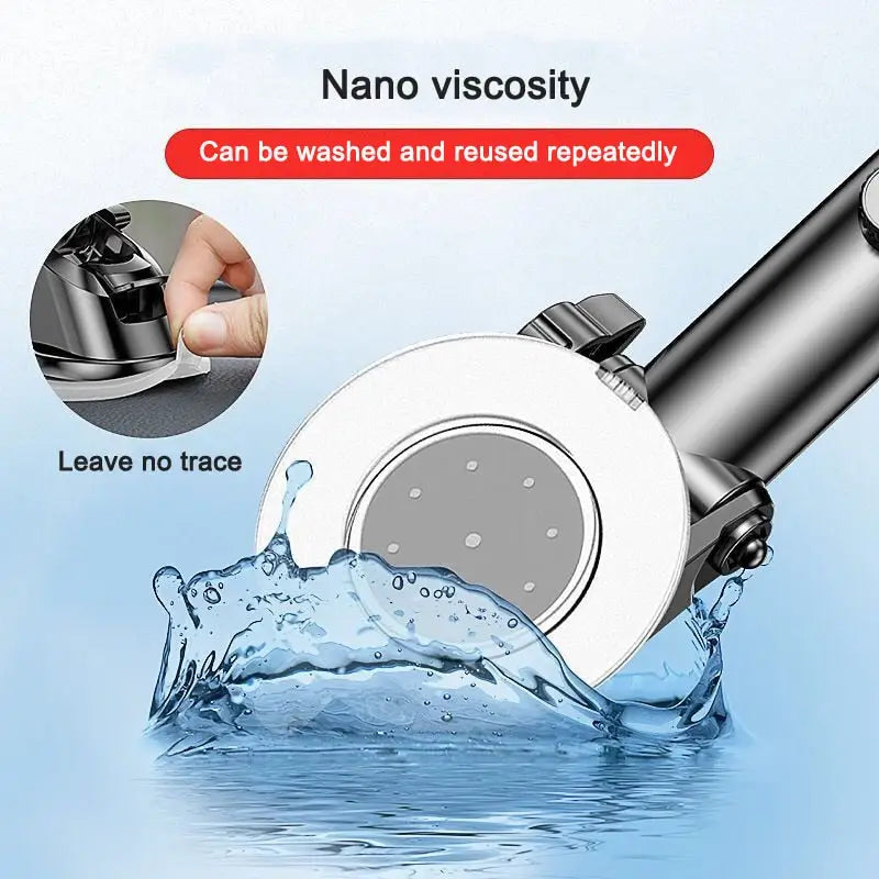 a hand held device with water splash