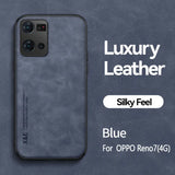 the back of a black iphone case with the text luxury leather