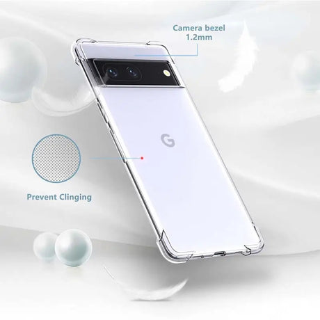 the back of a white samsung phone with a camera attached to it