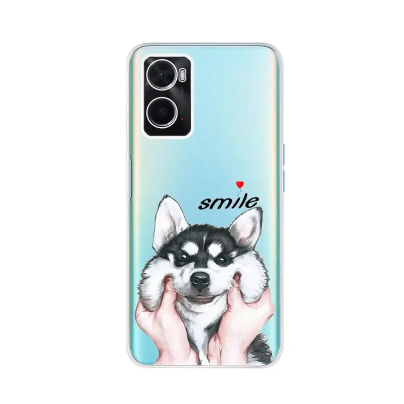 a phone case with a husky dog on it