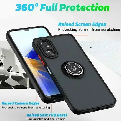 a close up of a phone case with a camera on it