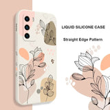 the liquid liquid phone case is designed to look like a flower