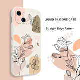the liquid liquid phone case is designed to look like a flower