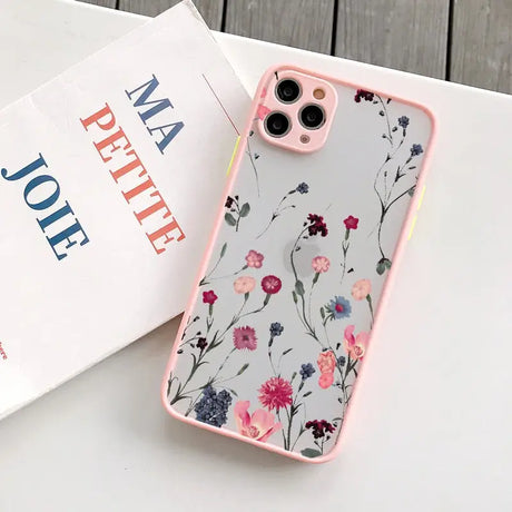 a phone case with flowers on it