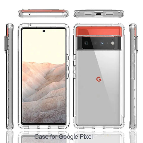 a close up of a phone with a clear case on it