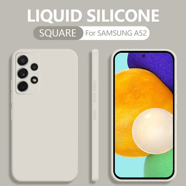 a close up of a phone with a liquid silicone on the back