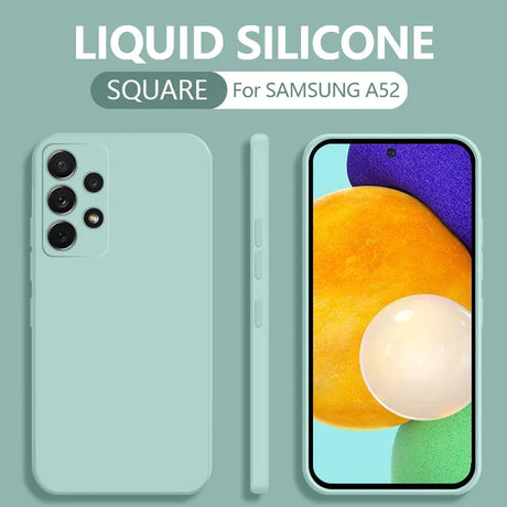 a close up of a phone with a liquid silicone case on it