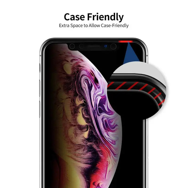 the case friendly phone holder is attached to an iphone