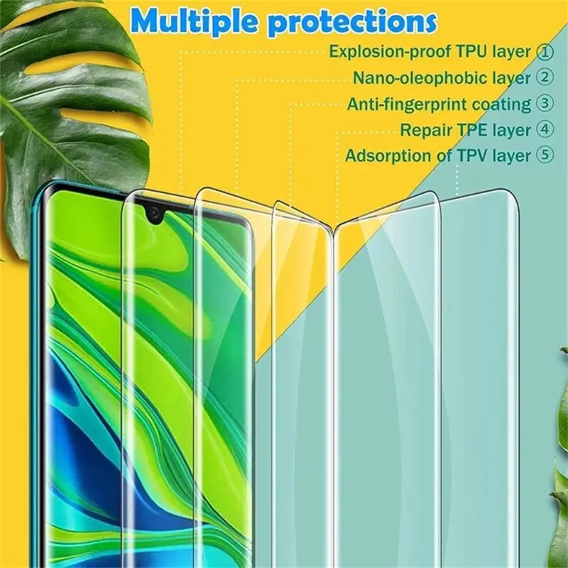 a close up of a phone with a screen protector on it
