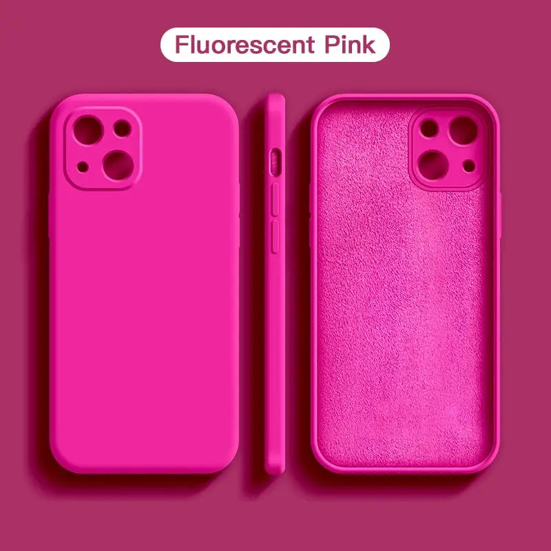 the pink iphone case is shown in the image
