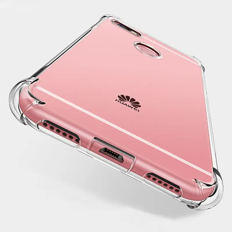 the back of a pink iphone case