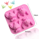 a close up of a pink tray with a bunch of small plastic animals