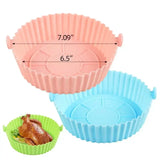 a close up of a plastic cupcake pan with a chicken in it