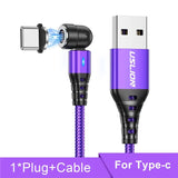 a close up of a purple and black cable with a white background