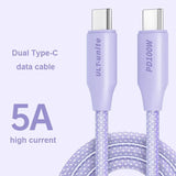 a purple cable with the words’data cable ’