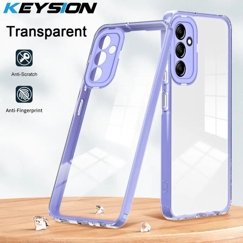 the case is made from clear plastic and has a clear back