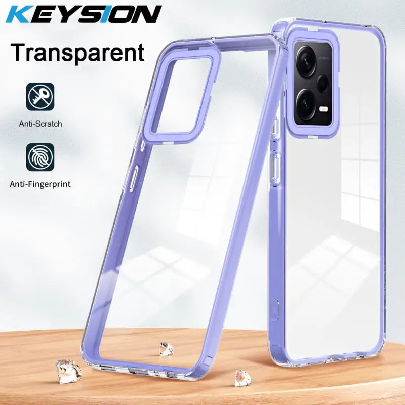 the case is made from clear plastic and has a clear back