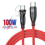 a close up of a red cable connected to a usb charger